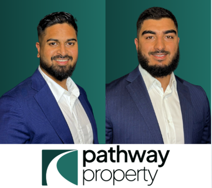 Arshad Zacky and Nirvan Jamshidpey, directors of Pathway Property, in professional headshots against a teal background, with the Pathway Property logo below. | Buyer's Agent SEO Case Study: 6x Traffic in 3 Months