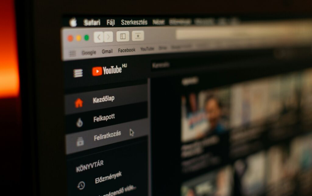 YouTube interface shown in Safari on a laptop, with sidebar navigation visible, illustrating YouTube advertising and video marketing context | YouTube Ads Australia: A Practical Guide for Businesses